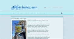 Desktop Screenshot of oceancityfineartsleague.org