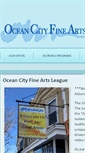Mobile Screenshot of oceancityfineartsleague.org